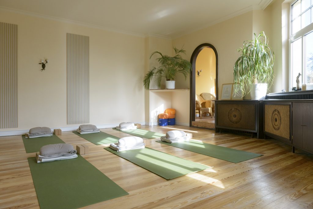 Yogaraum Ansicht vom Fenster